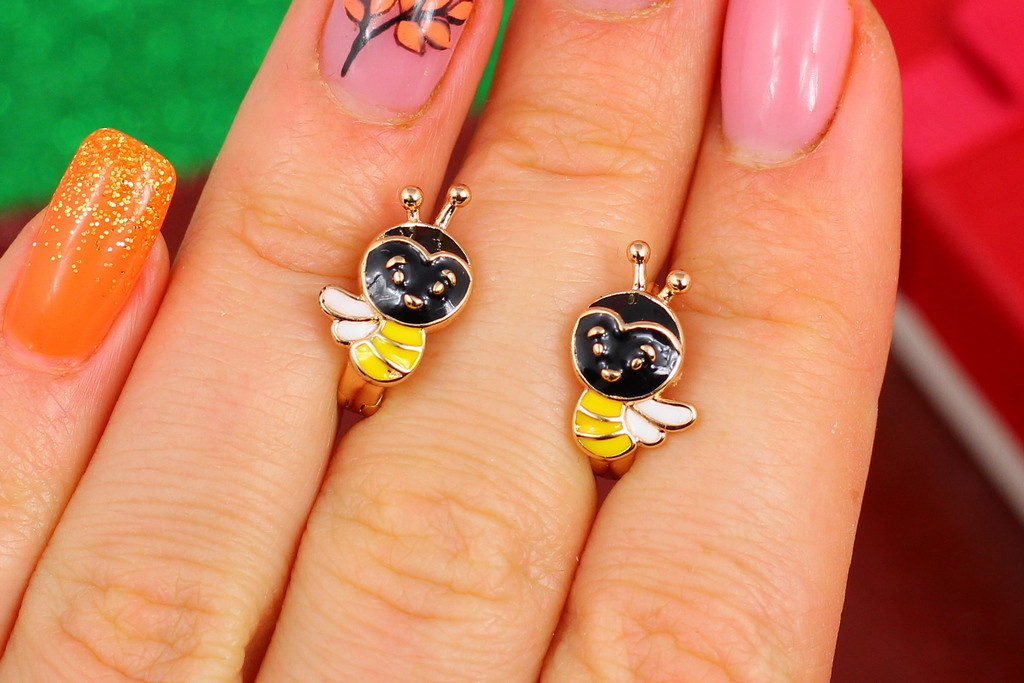

Серьги Xuping Jewelry пчелки 1,2 см золотистые