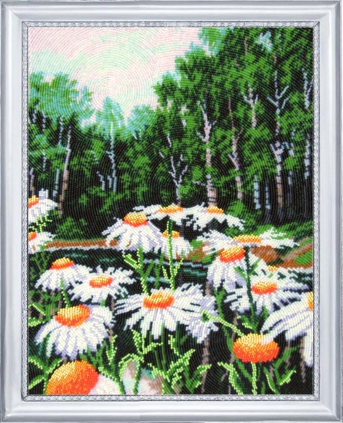

Набор для вышивки бисером Butterfly Ромашковый край 34 х 27 358