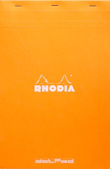 

Блокнот Rhodia DotPad №19 A4+ помаранчевий в крапку