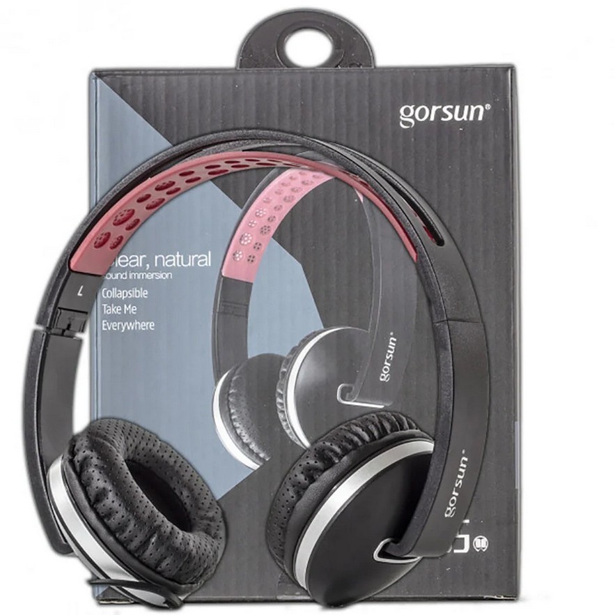 

Наушники GORSUN GS-C785 Черные - проводные наушники для компьютера с микрофоном, ноутбука, стерео гарнитура