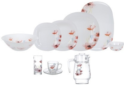 

Сервиз столовый 46 предметов Carine Florenza White Luminarc N2214