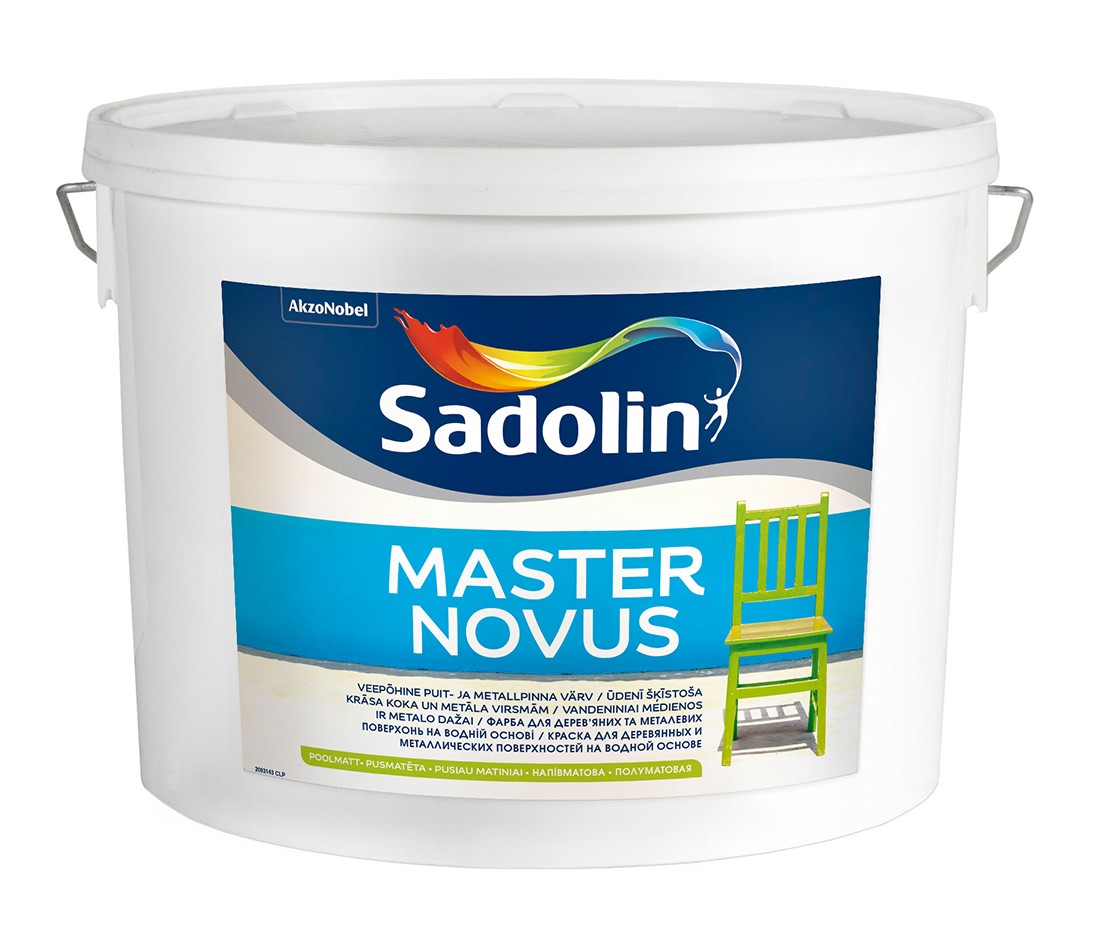 

Краска алкидная краска на водной основе Sadolin Master Novus 2.5 л белая арт 51-005