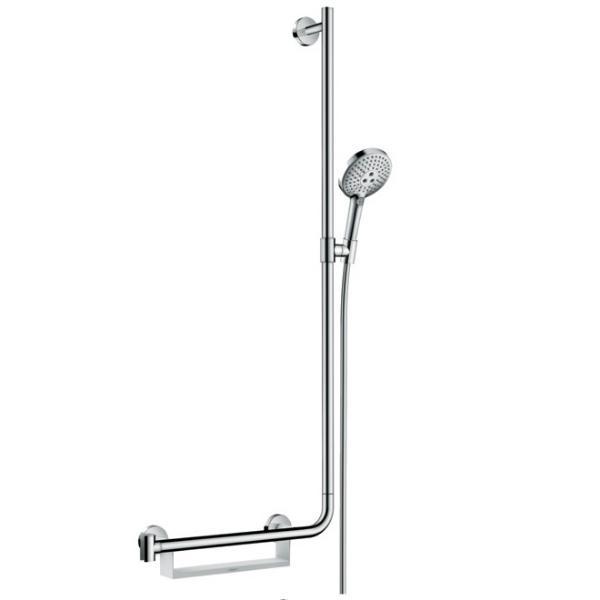 

Душевой гарнитур Hansgrohe Raindance Select S 120 3jet Unica Comfort 110 правосторонняя, хром
