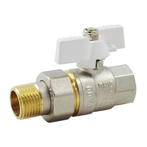 

Кран американка FADO NEW PN40 1/2" с белой ручкой