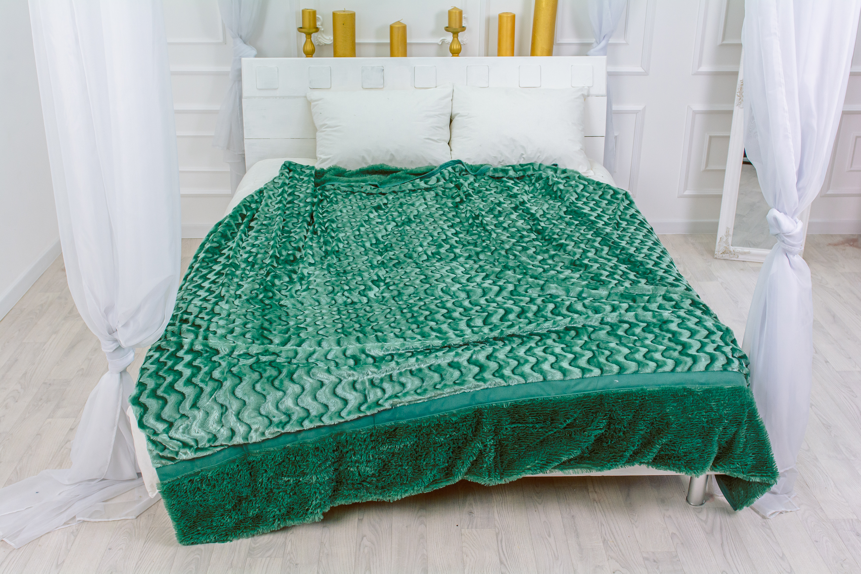 

Плед MirSon 1039 Butterfly Emerald 220х240 см италия, флис