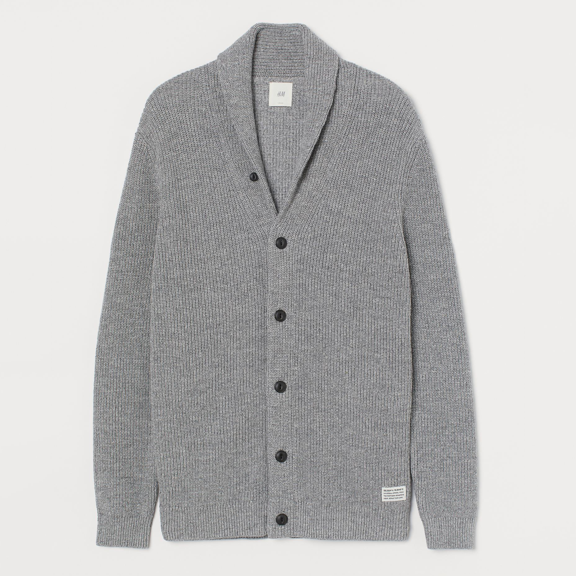 

Кардиган H&M 508-8990452 S Серый