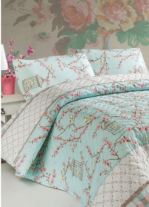 

Покрывало Eponj Home Birdcage Turkuaz 160х220 см турция, хлопок