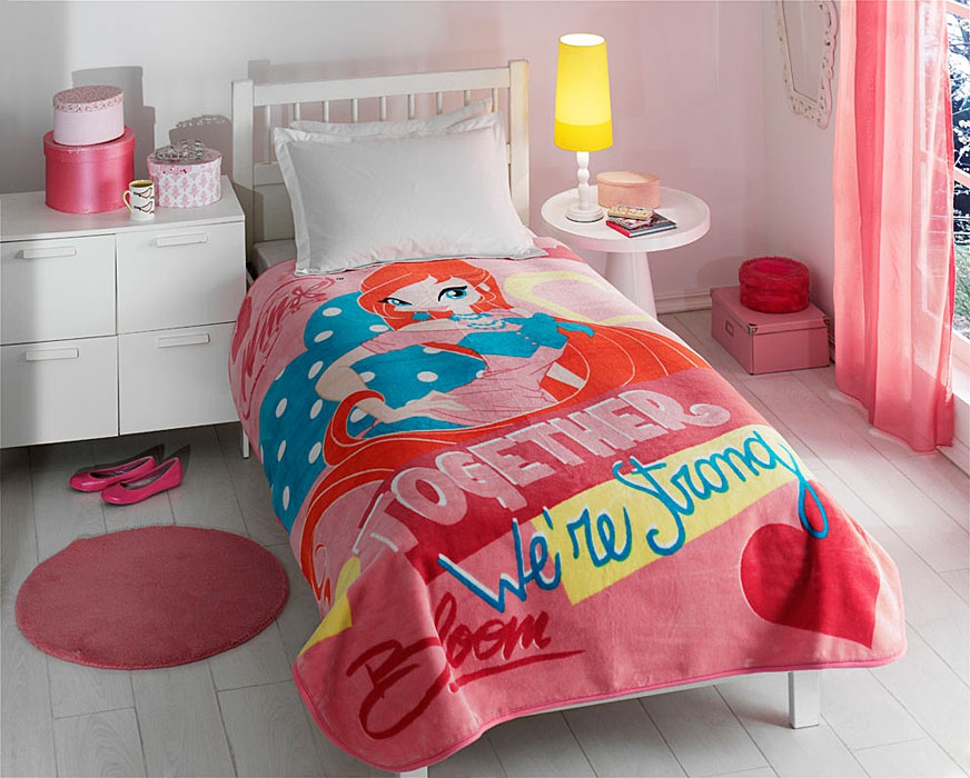 

Покрывало TAC Winx Club Bloom 160х220 см турция, акрил, детское