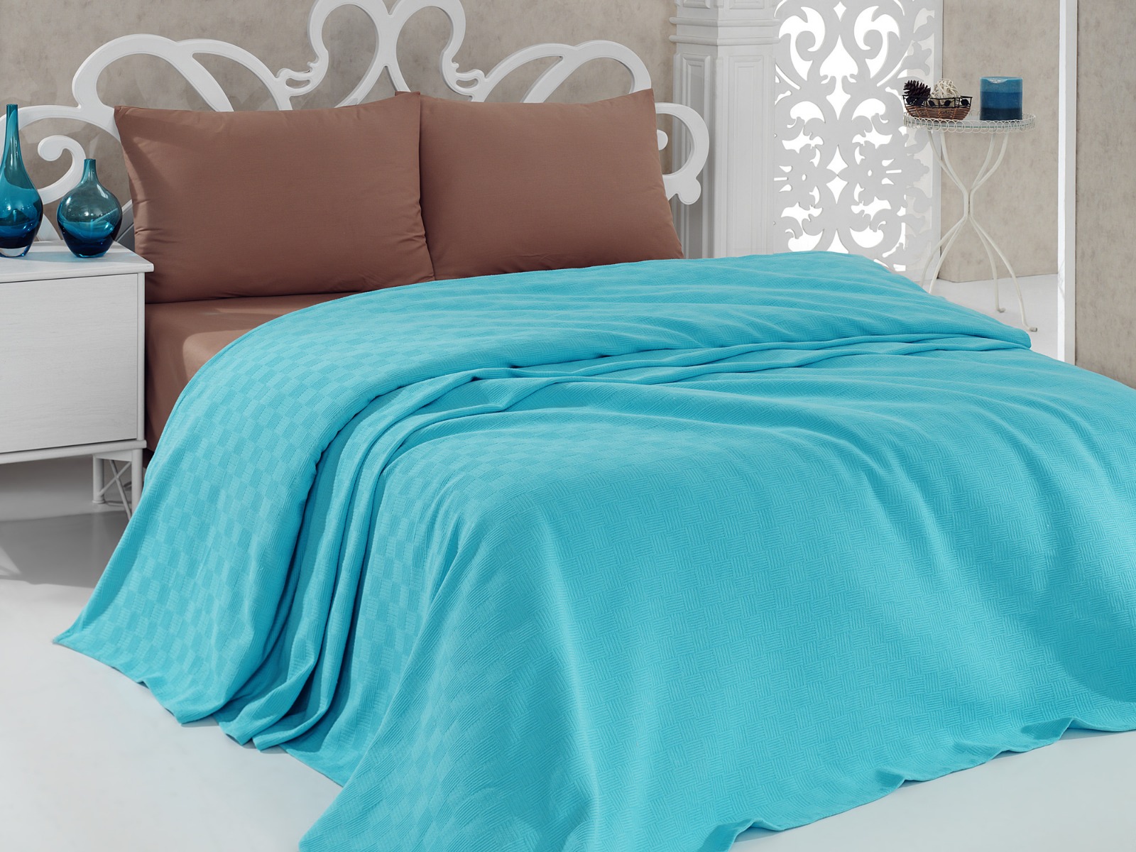 

Покрывало Cotton Box Diva Damas Turkuaz 200х240 см турция, хлопок