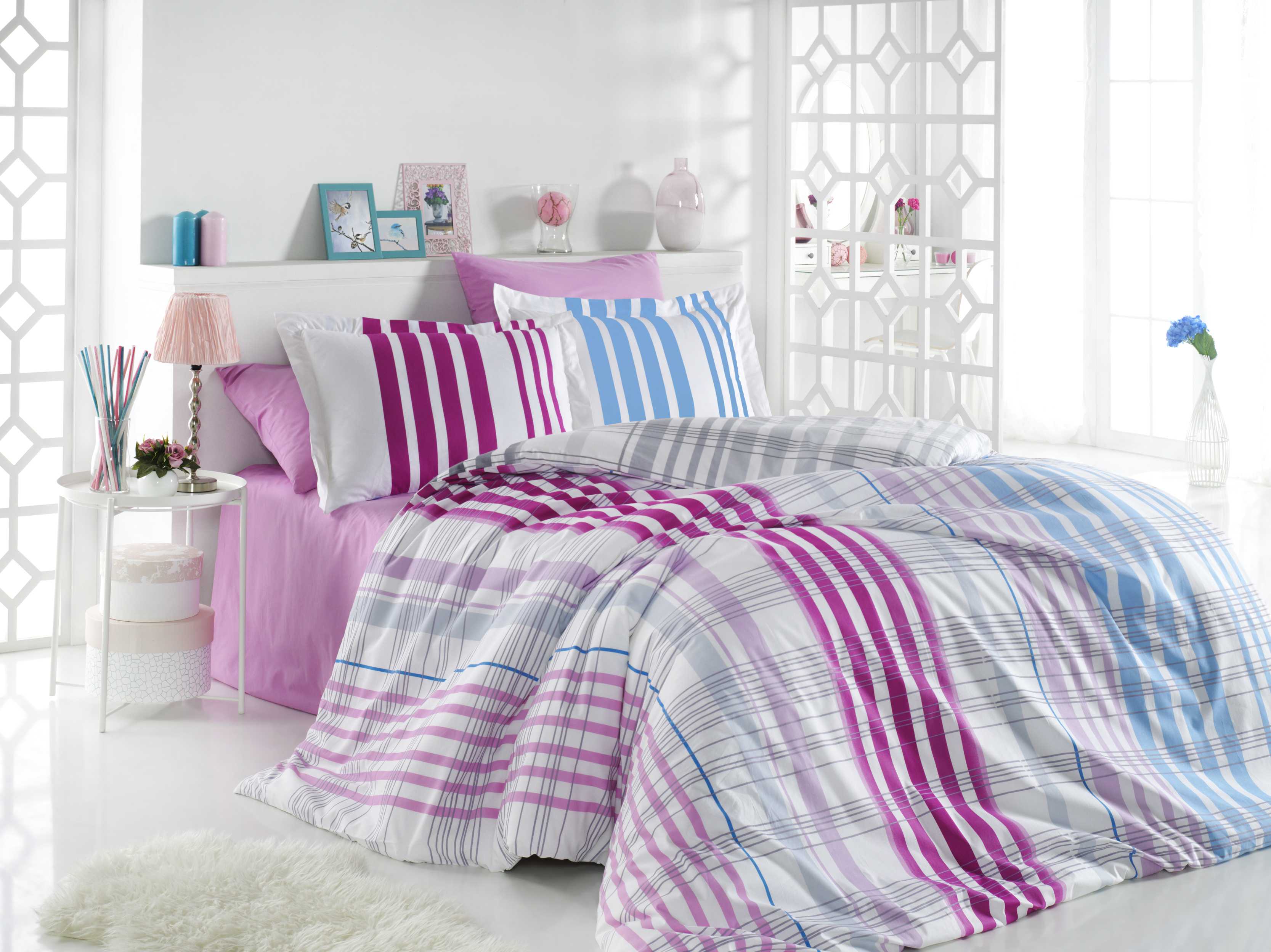 

Постельное белье Hobby Stripe Евро турция, поплин
