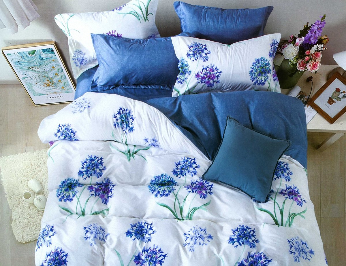 

Постельное белье La Scala PC-145 Двуспальный франция, бархатный сатин