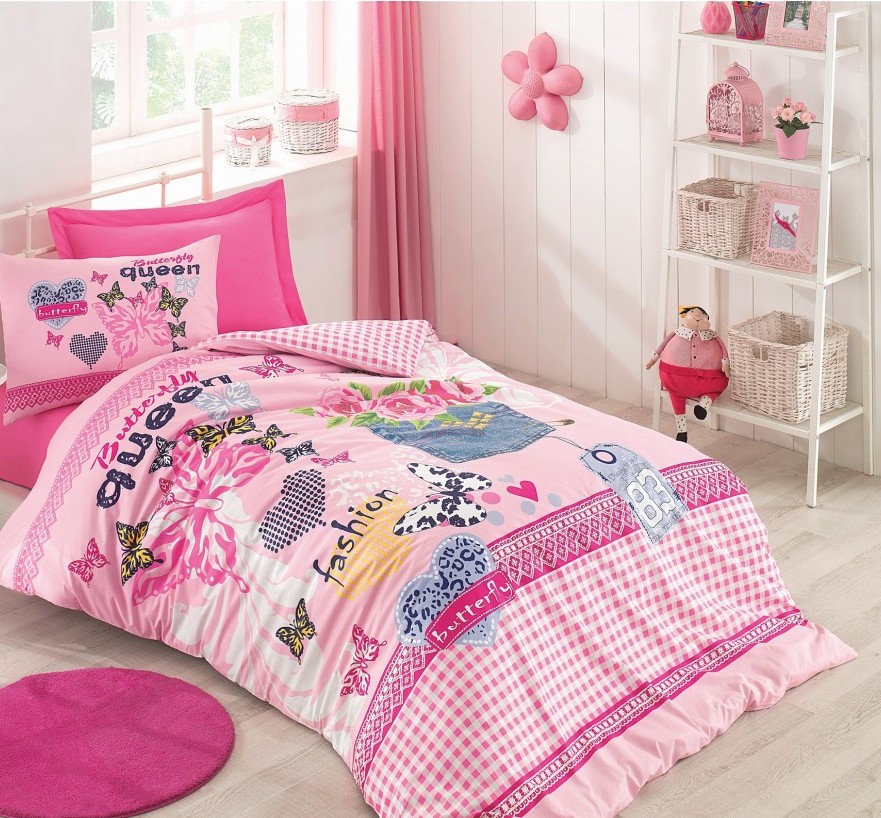 

Постельное белье Cotton Box Queen Pembe Детский турция, ранфорс
