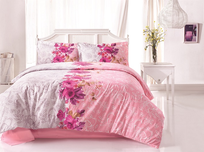 

Постельное белье Cotton Box Gokay Rosado Евро турция, ранфорс