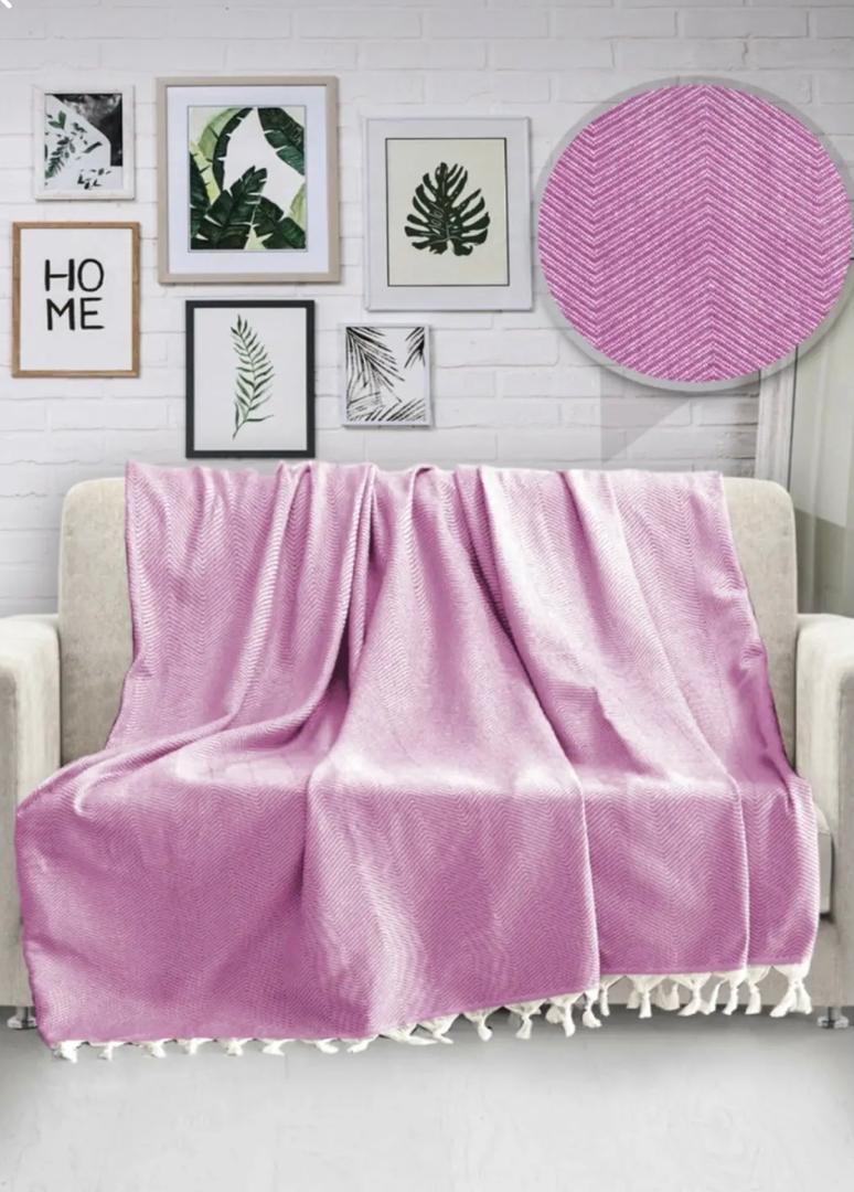

Плед Cotton Box Diva Waves Pink 168х230 см турция, хлопок