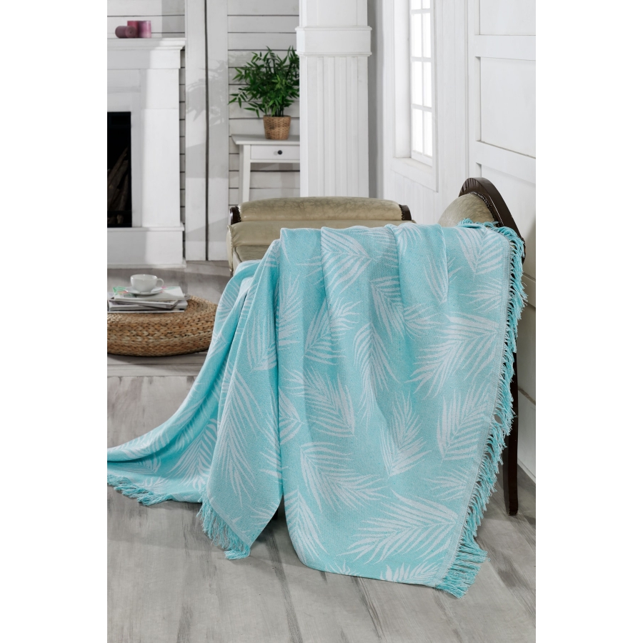

Плед Eponj Home Buldan Keten Palmie su yesil 170Х220 см турция, хлопок