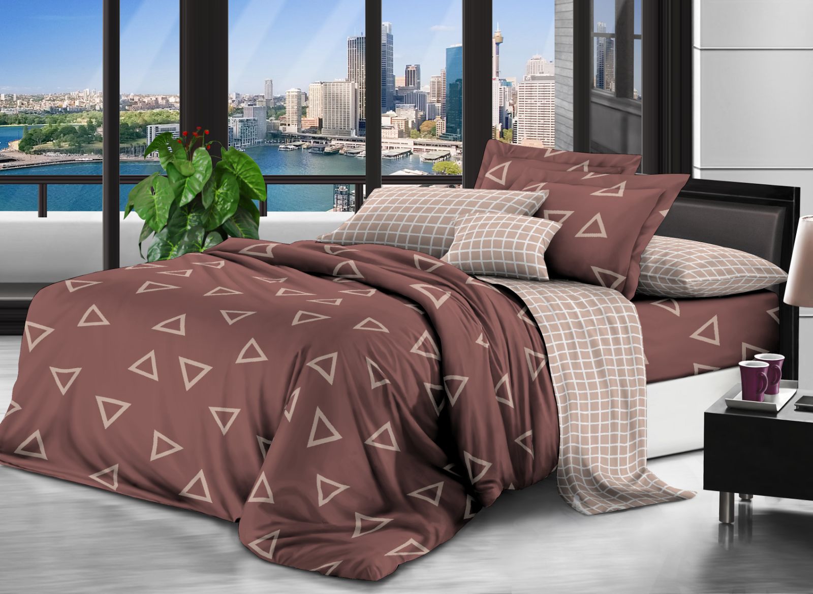 

Постельное белье MirSon №130 Pazolini 2 King Size италия, бязь