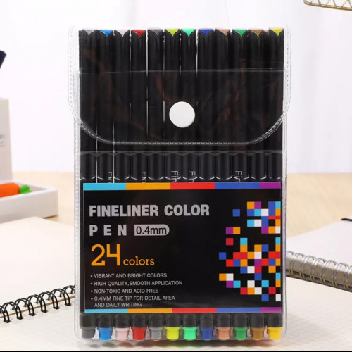 

Набор линеров Fineliner 24 цвета, набор капиллярных ручек лайнеров для рисования
