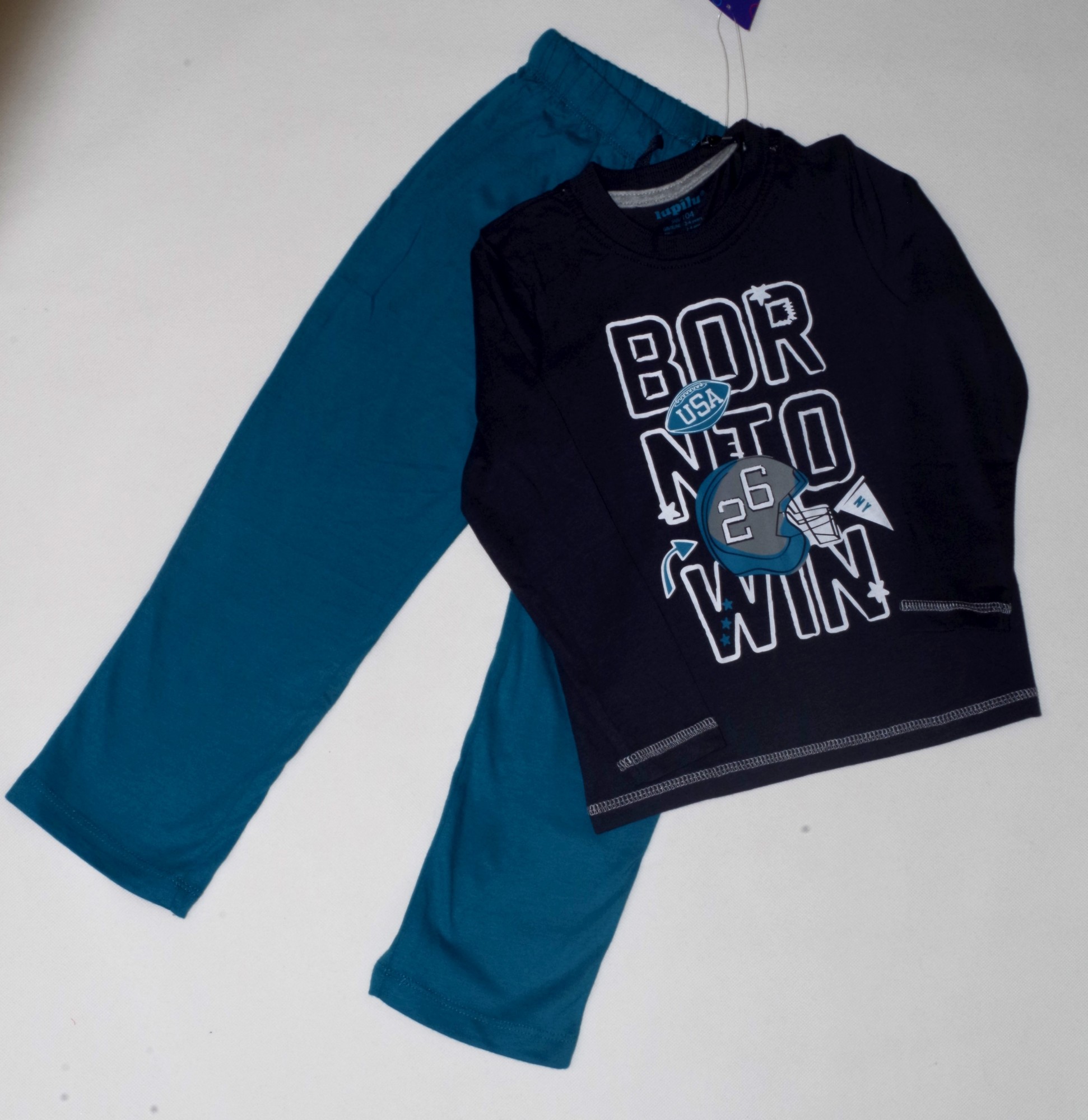 

Пижама Lupilu 2001032141G 110-116 см Темно-синий с зеленым (2001032141)