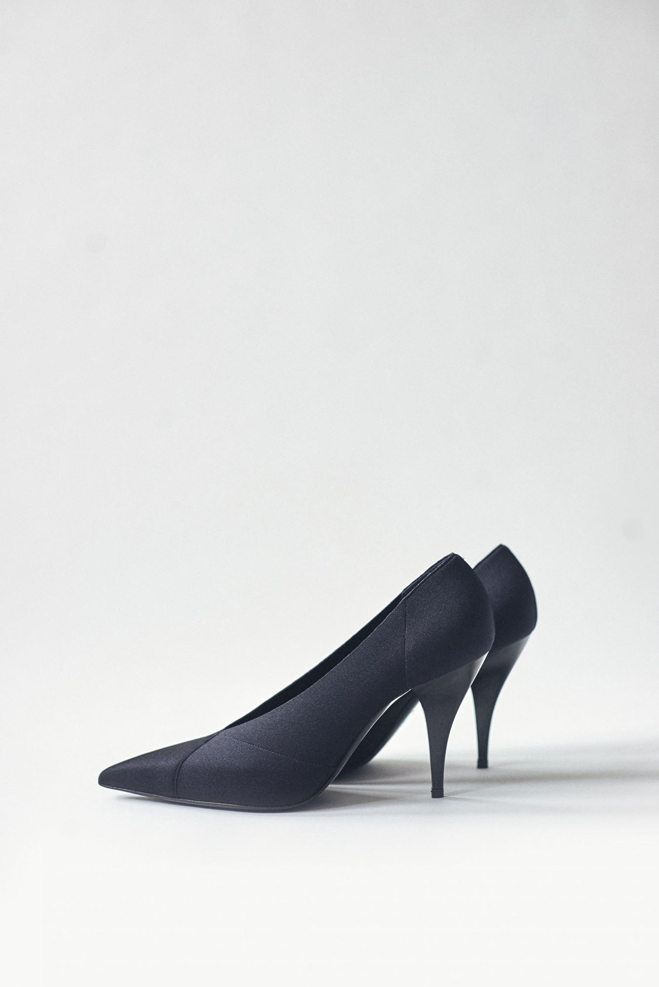 

Туфли из сатина Casadei 38 черный