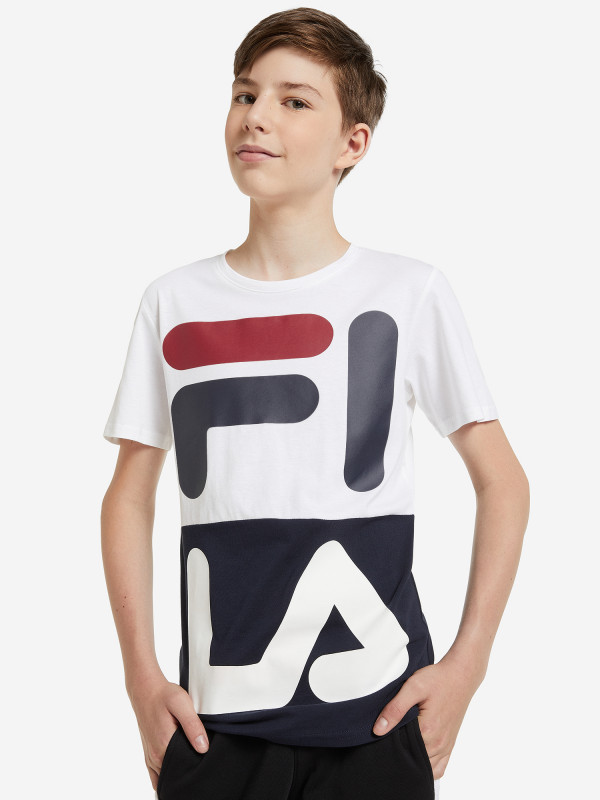 

Футболка детская FILA 111602-WM 134-140 см Белый/Синий