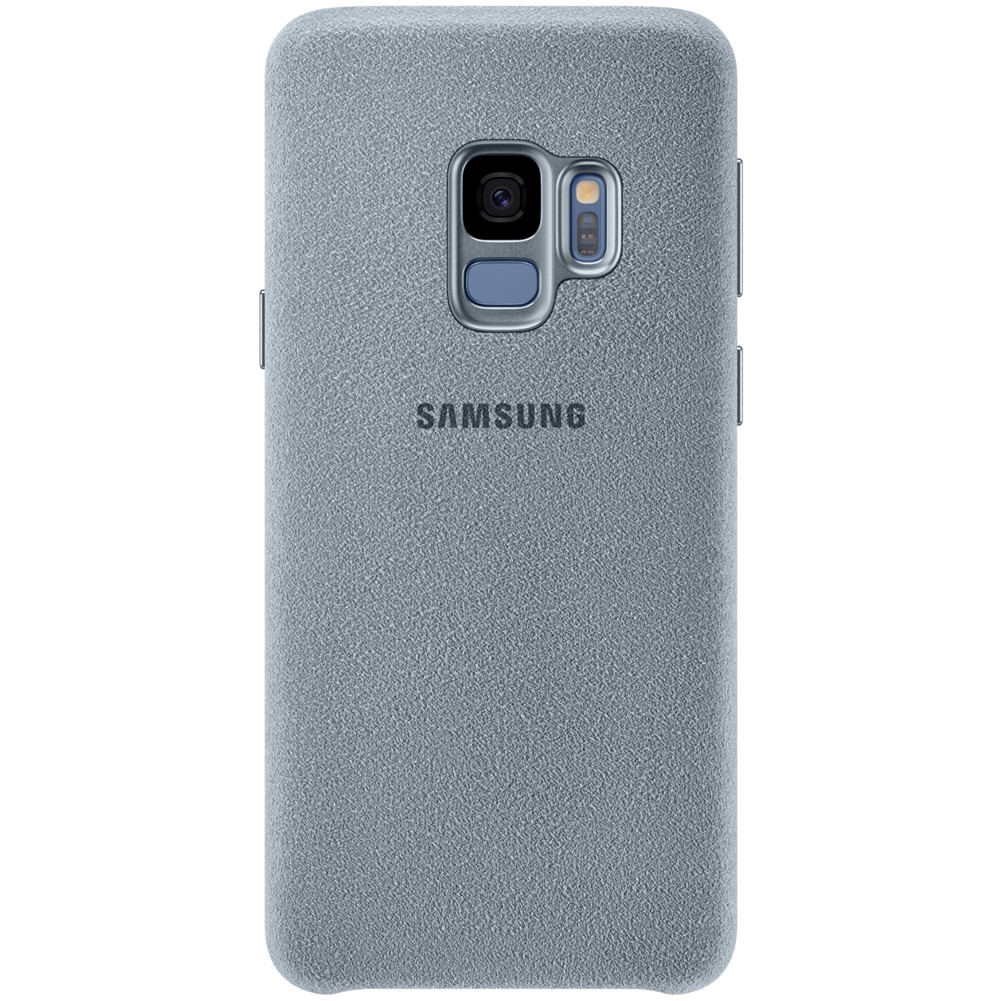 

Защитный чехол накладка Alcantara Cover Samsung Galaxy S9 EF-XG960 mint