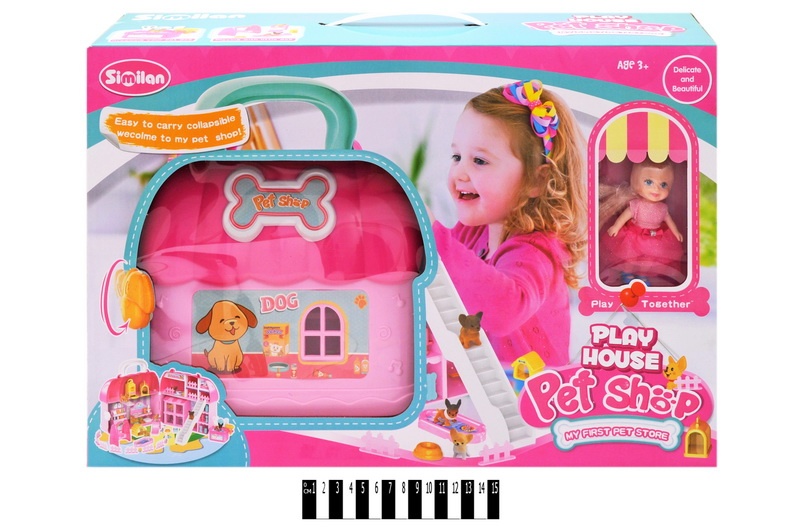 

Домик Pet Shop Similan QL045 с мини куклой в коробке (bc-340586)