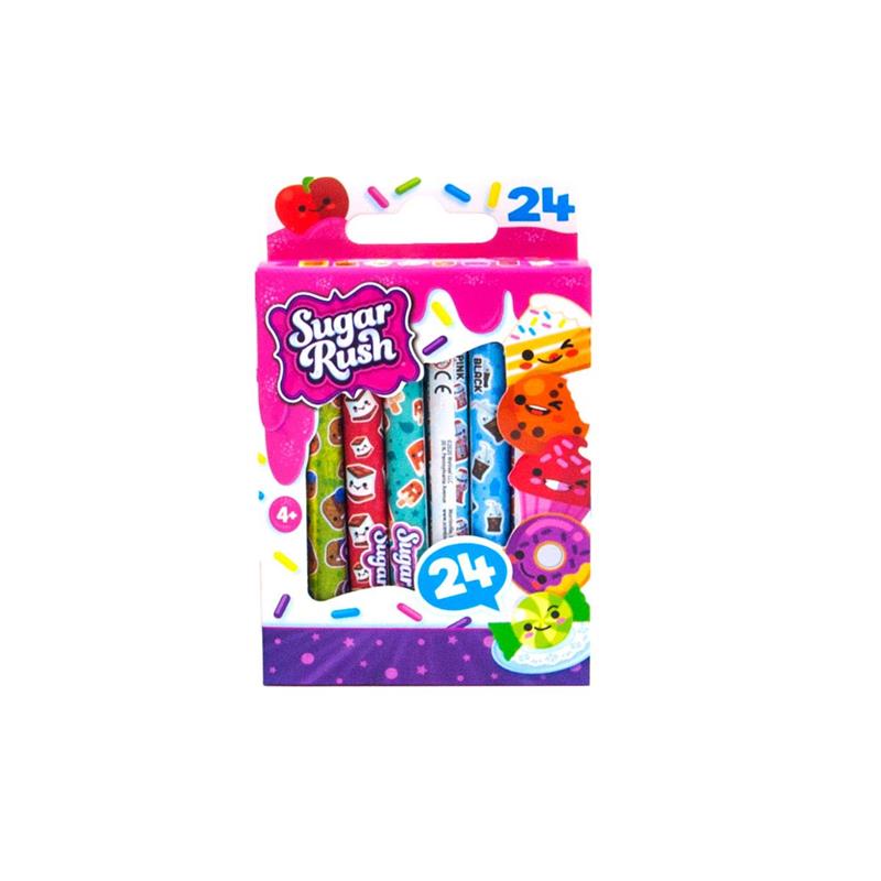 

Набір ароматних воскових олівців серії Sugar Rush ФЕЄРІЯ КОЛЬОРІВ (bc-340486)