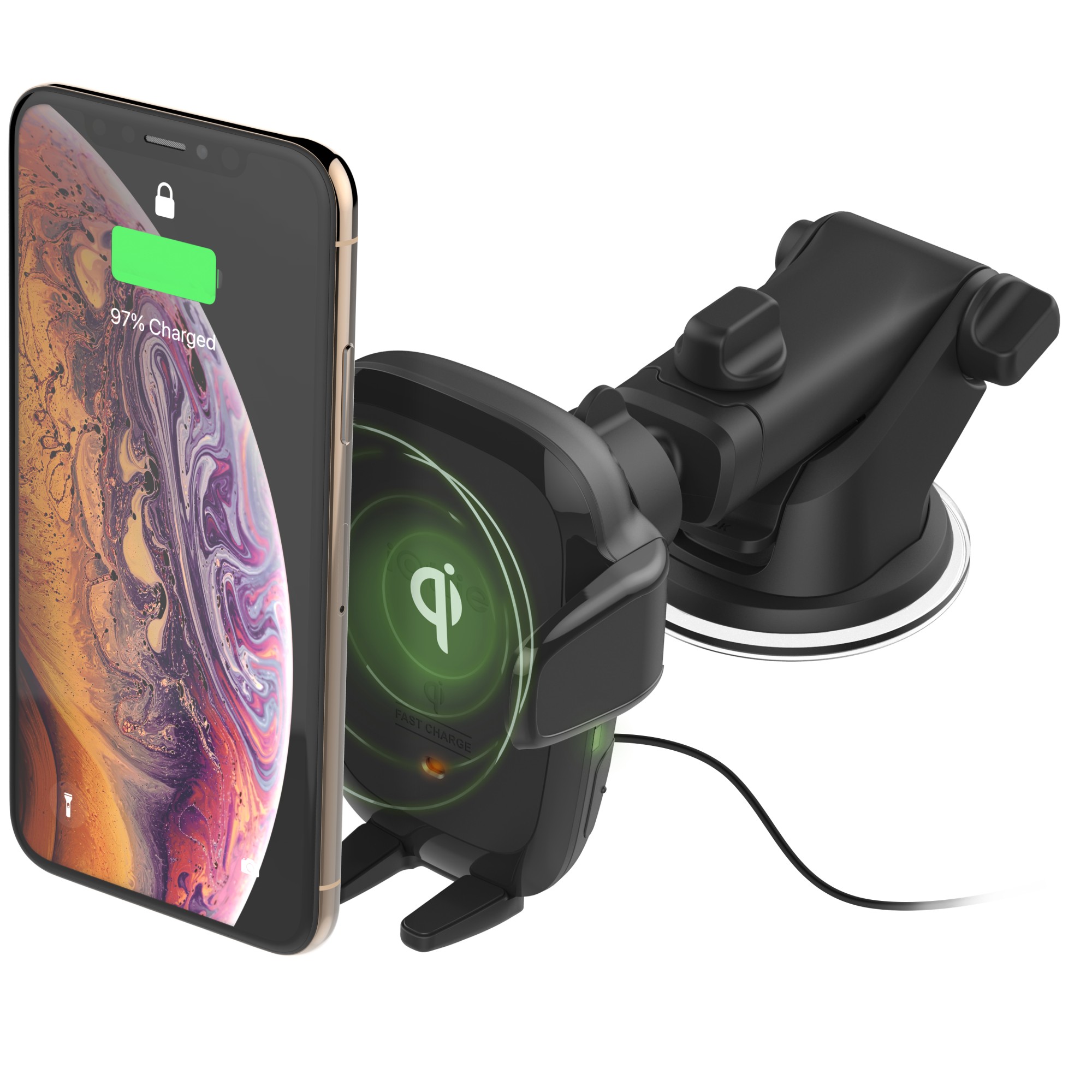 

Держатель и док-станция iOttie Car and Desk Holder Dash Mount Wireless Charging Auto Sense Automatic Black