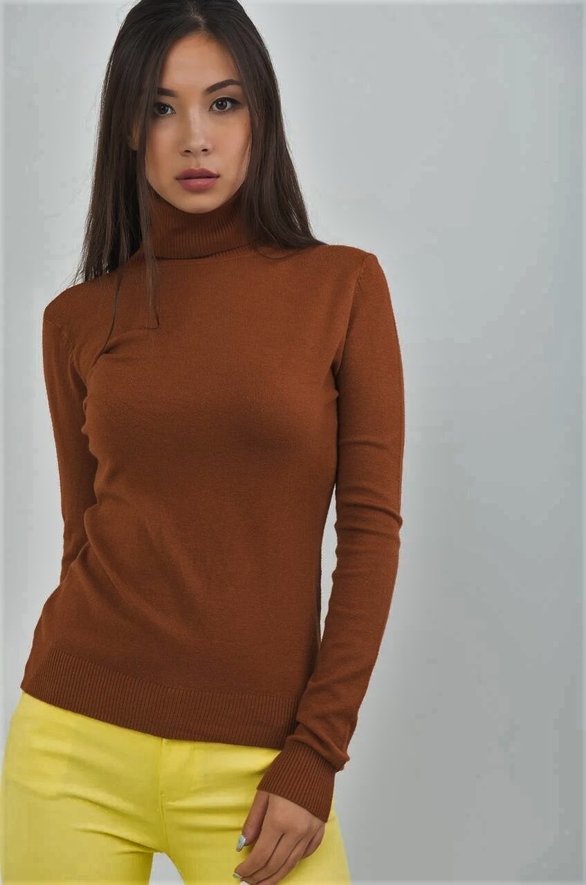 

Гольф Moni&co тонкой вязки / коричневый 15-0050, Гольф Moni&co тонкой вязки S/M коричневый 15-0050