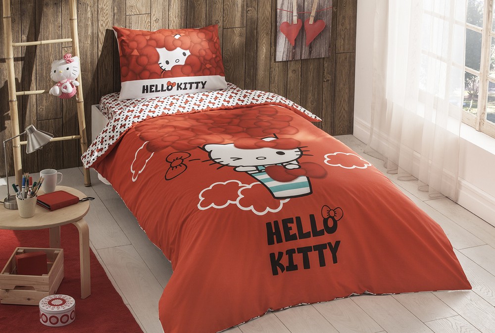 

Комплект постельного белья TAC LIS.BRF NEV.TK HELLO KITTY BOW