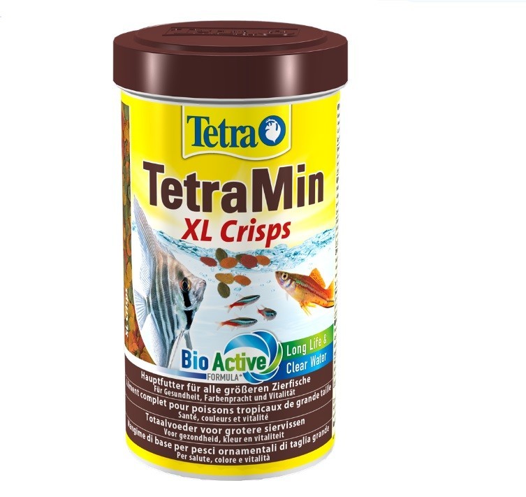 

Корм Tetra Min XL Crisps для аквариумных рыб в чипсах 500 мл