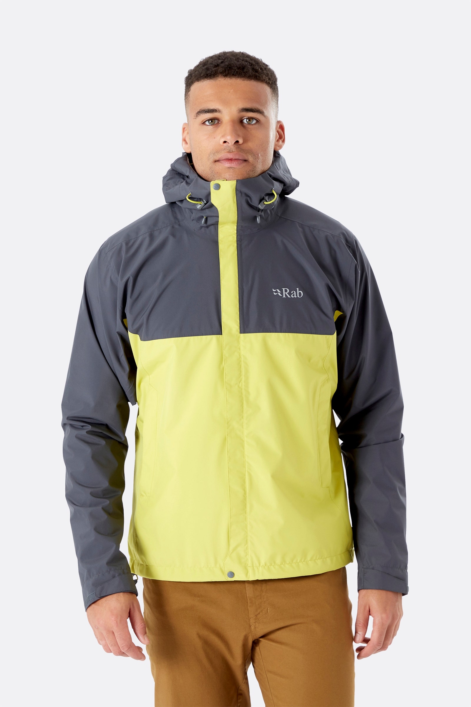 

Куртка Rab Downpour Eco Jacket  Серый-Желтый, Куртка Rab Downpour Eco Jacket S Серый-Желтый