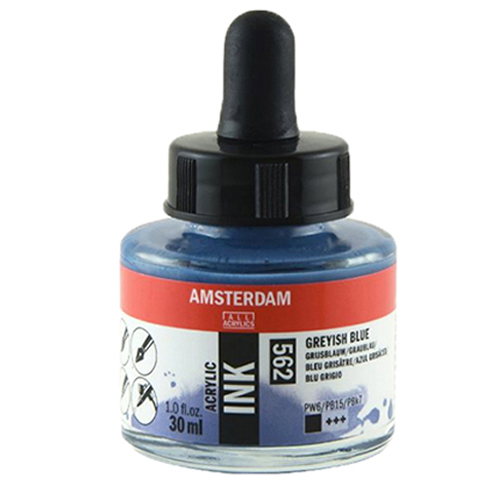 

Туш акрилова AMSTERDAM INK (562) Сіро-блакитний, 30мл, Royal Talens (17205620)