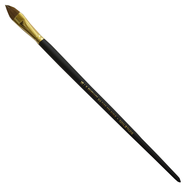 

Пензель для олії, акрилу REMBRANDT колонок №16 овальна (котячий язик), Серія 245, довга ручка (90924516)