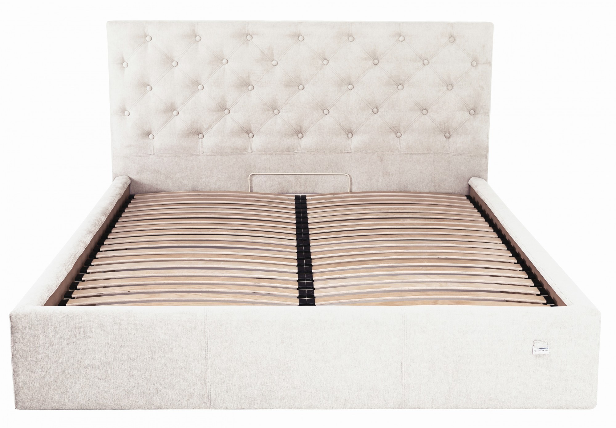 

Кровать Coventry VIP 140 х 200 см Мисти Milk С дополнительной металлической цельносварной рамой Бежевая