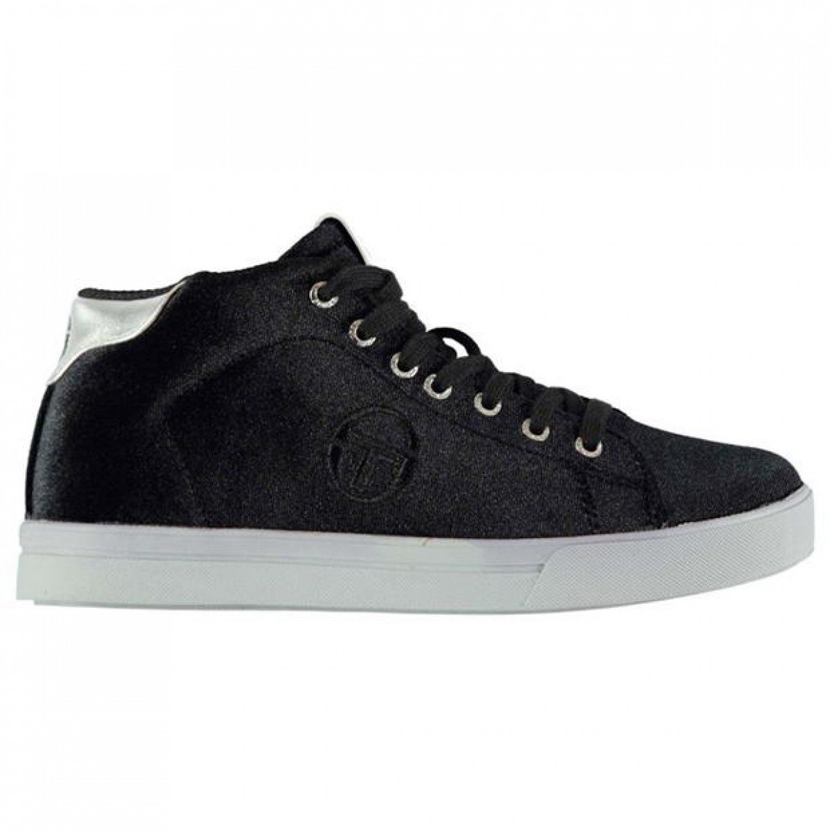 

Кеды Sergio Tacchini Velvet High Black/Silver, 36.5 (230 мм)