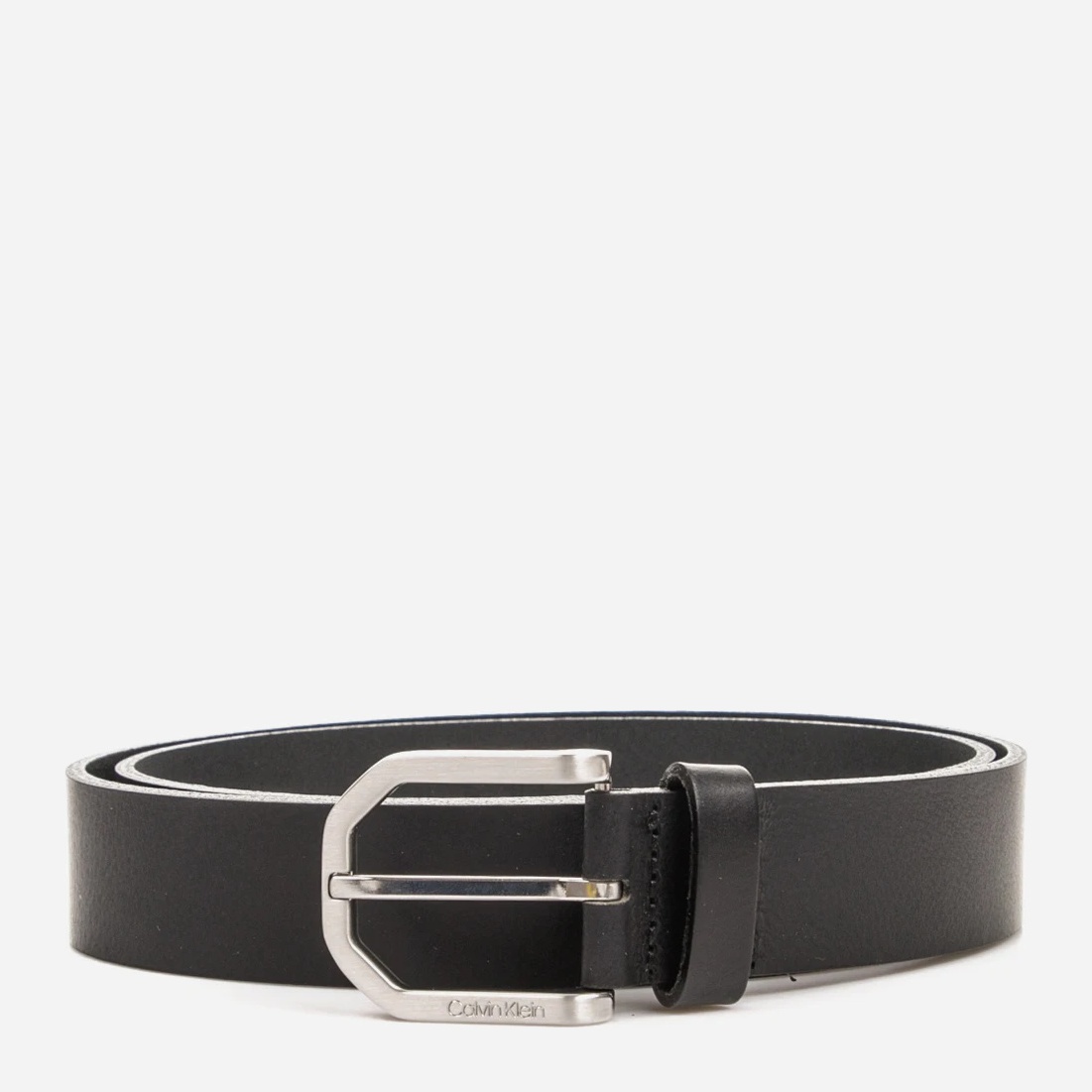 

Мужской ремень кожаный Calvin Klein Jeans Essential Plus Faceted 35mm K50K507106-BAX 85 см Black