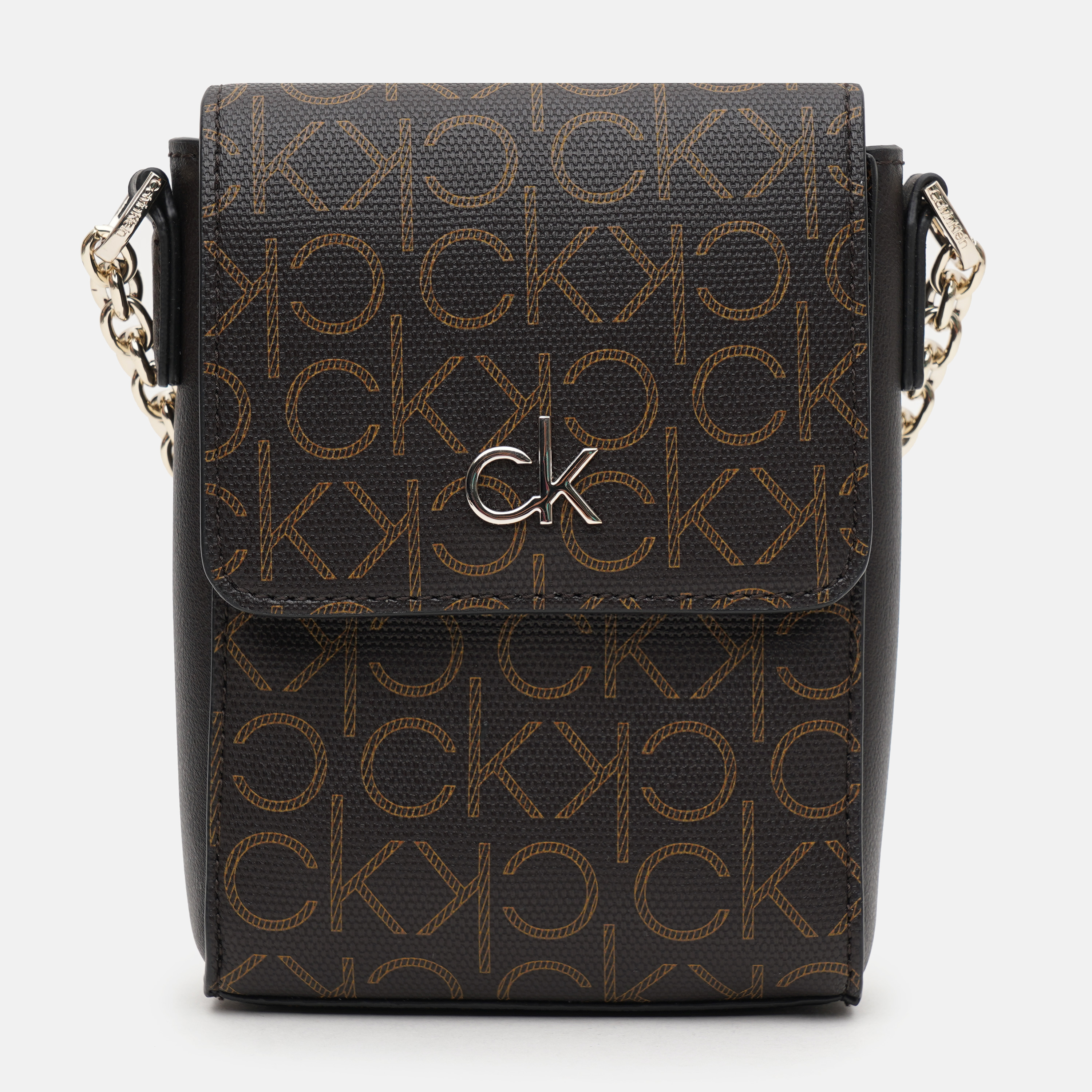 

Женская сумка Calvin Klein Jeans Ns Mini Bag W/Flap Mono K60K608559-0HD Brown Mono