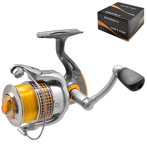 

Катушка 4000 3bb с леской и с графитовой шпулей SF24002-4 Sams Fish