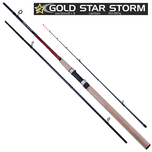 

Спиннинг карповый штекерный фидер "Gold star storm" 3.3м 60-180г 2+3к SF23893