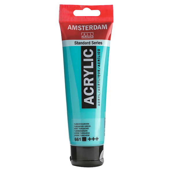 

Краска акриловая AMSTERDAM 120 мл (661) Бирюзовый зеленый (17096612)