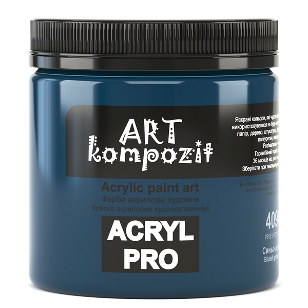 

Акриловая краска ART Kompozit 430 мл (409) сине-зеленый (KT409)