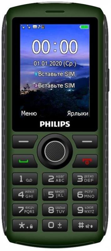 

Мобильный телефон Philips Xenium E218 Dual Sim Green