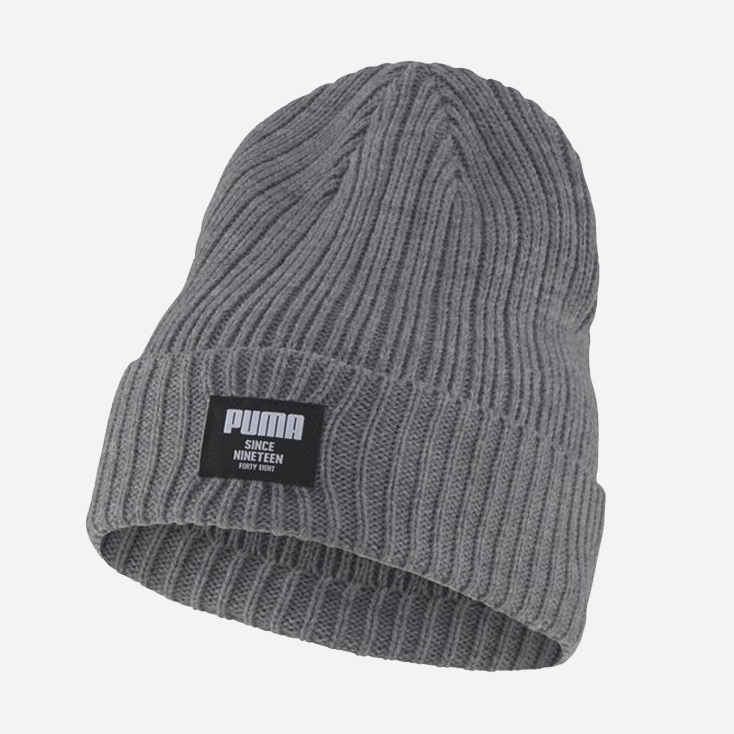 

Шапка Puma Ribbed Classic Beanie 2283106 Серая