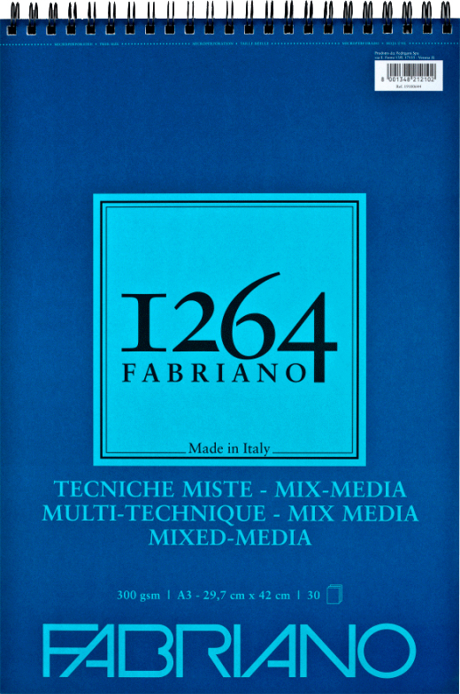 

Альбом Fabriano 1264 Mix Media А3 300г/м2 на спирали 30 листов (8001348212102)