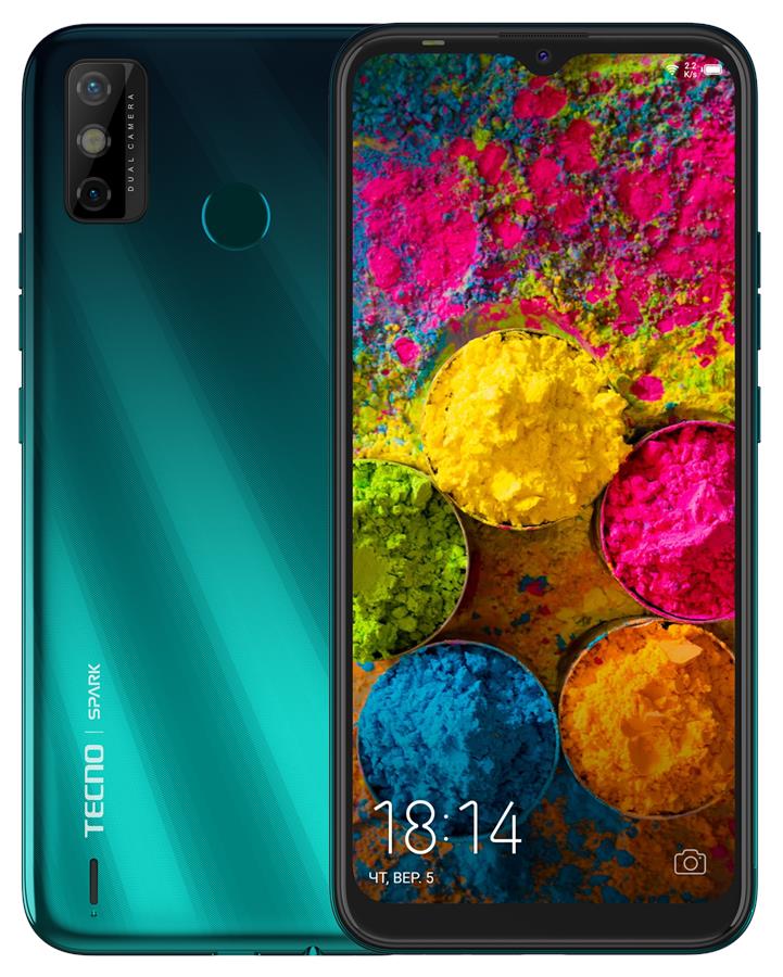 

Смартфон Tecno Spark 6 Go (KE5) 3/64GB Dual Sim Ice Jadeite