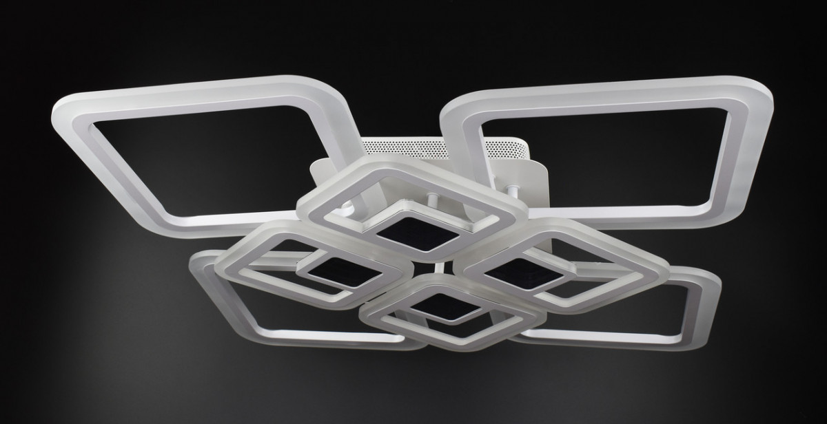 

Люстра Sunnysky потолочная Led с пультом Белый 11х59х59 см YR-A2720/4+4A-3D-wh-YV