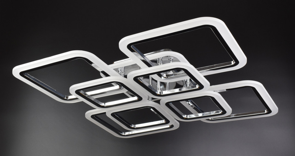 

Люстра Sunnysky потолочная Led с пультом Хром 11х59х59 см YR-A2400/4+4-RGB-ch-YV