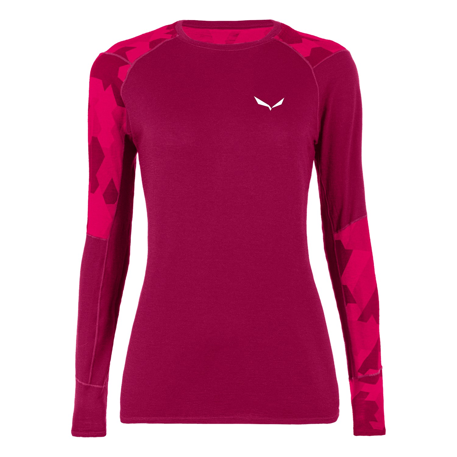 

Термокофта Salewa Cristallo Warm Alpine Merino Responsive Women L Красный