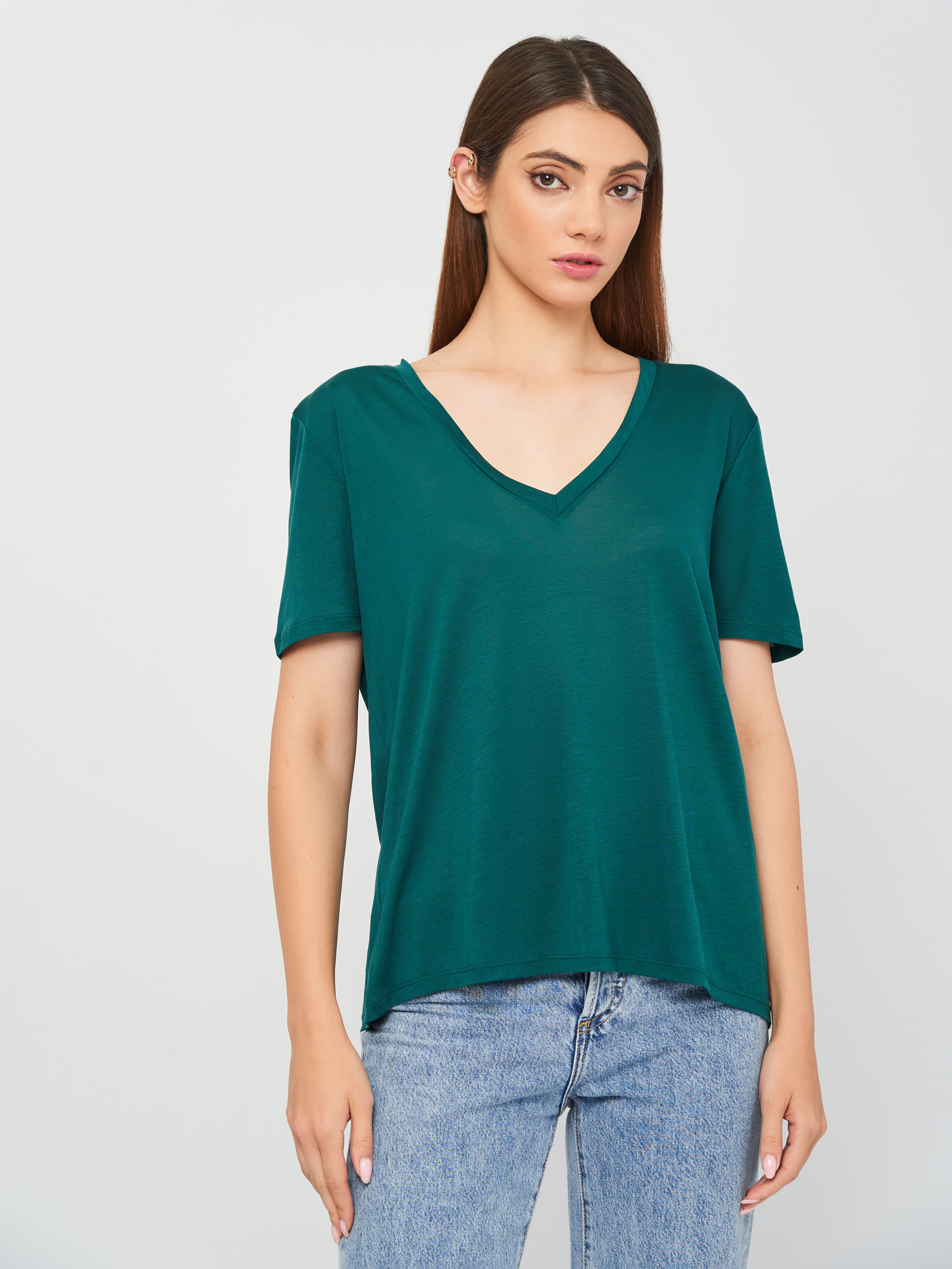 

Футболка Zara 0858/020/504  Изумрудная, Футболка Zara 0858/020/504 M Изумрудная